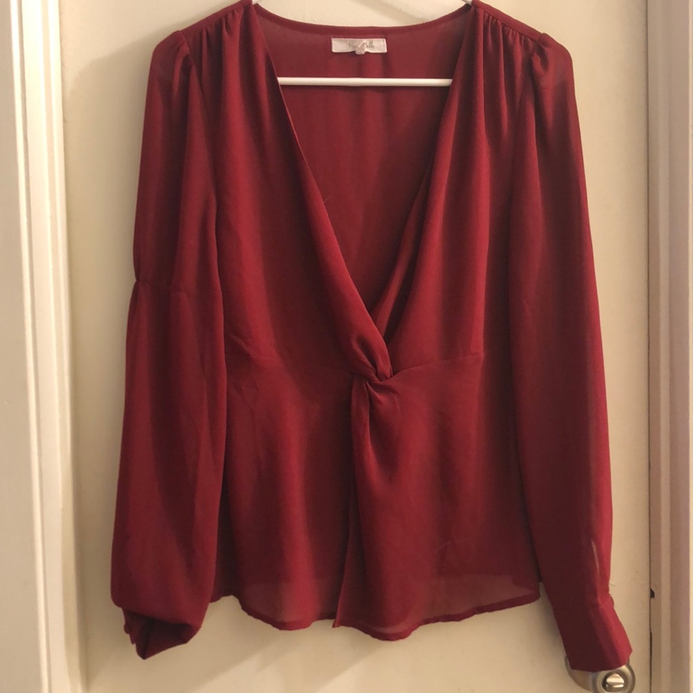 Red blouse